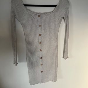 Fashion Nova Off the Shoulder Mini Dress Ribbed